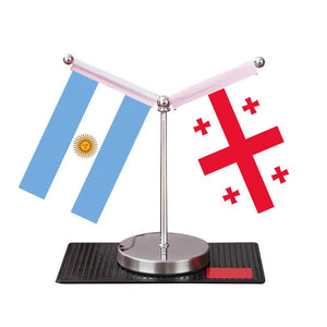 Argentina Ukraine Desk Flag - Custom Table Flags (Mini)