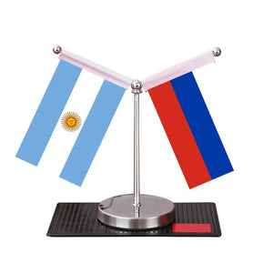 Argentina Ukraine Desk Flag - Custom Table Flags (Mini)