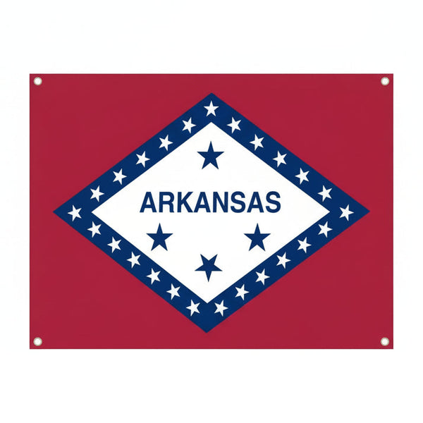 Arkansas State Flag - 90x150cm(3x5ft) - 60x90cm(2x3ft)