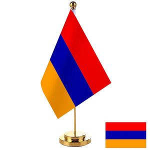 Armenia Desk Flag - Small Office Table Flag