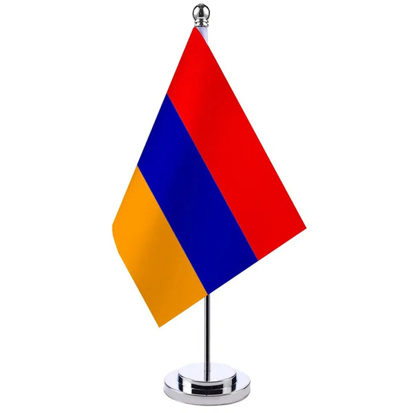 Armenia Desk Flag - Small Office Table Flag