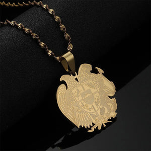 Armenia Eagle Pendant Necklace