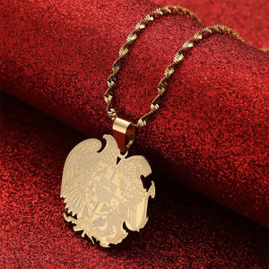 Armenia Eagle Pendant Necklace