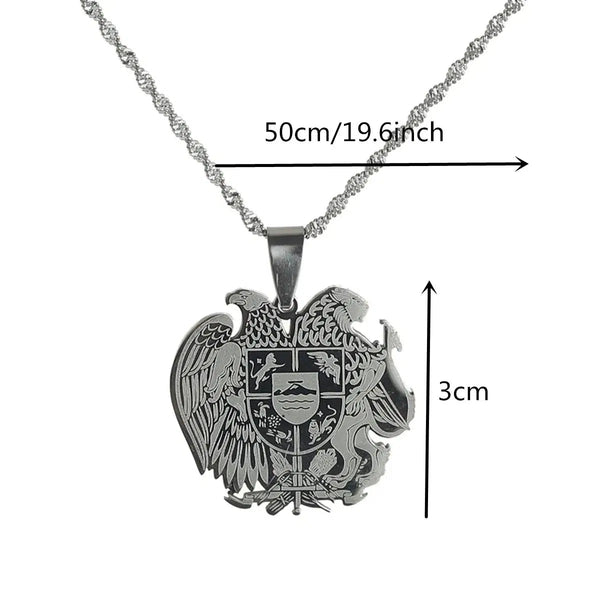 Armenia Eagle Pendant Necklace