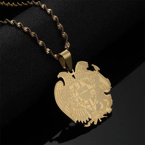 Armenia Eagle Pendant Necklace