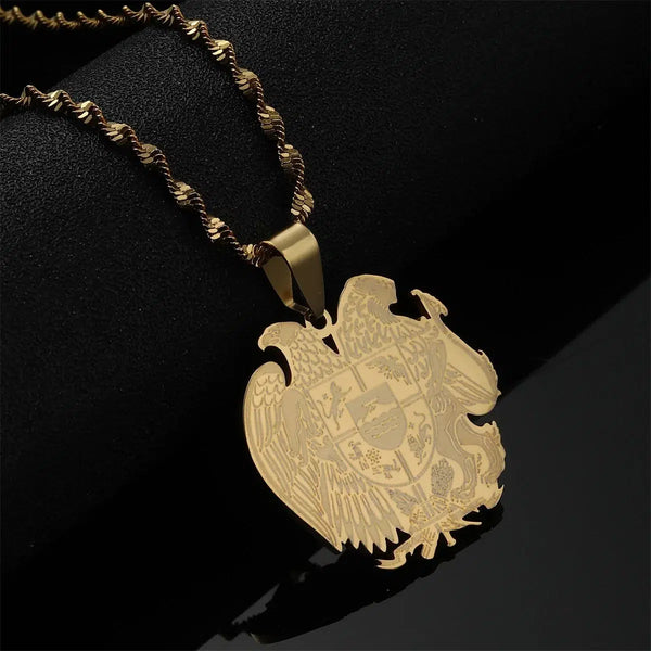 Armenia Eagle Pendant Necklace