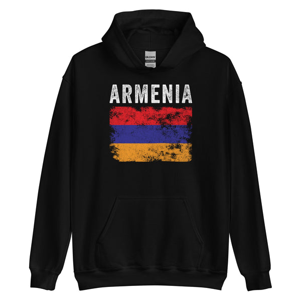 Armenia Flag Distressed - Armenian Flag Hoodie