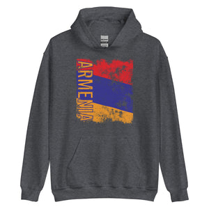 Armenia Flag Distressed Hoodie