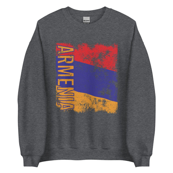 Armenia Flag Distressed Sweatshirt