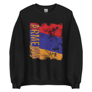 Armenia Flag Distressed Sweatshirt