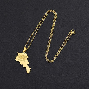 Armenia Flag Map Necklace Collection