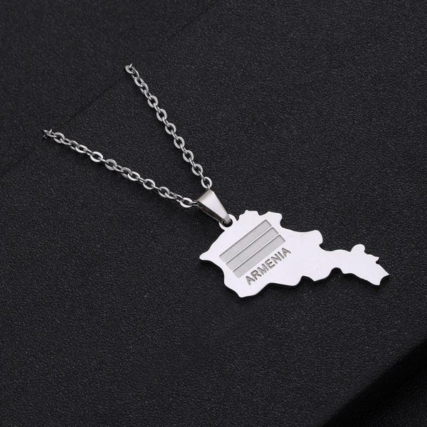 Armenia Flag Map Necklace Collection
