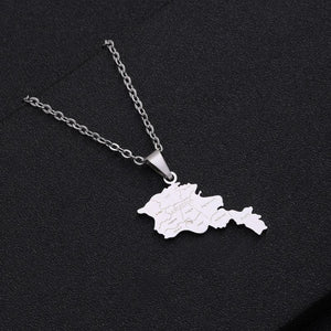 Armenia Flag Map Necklace Collection