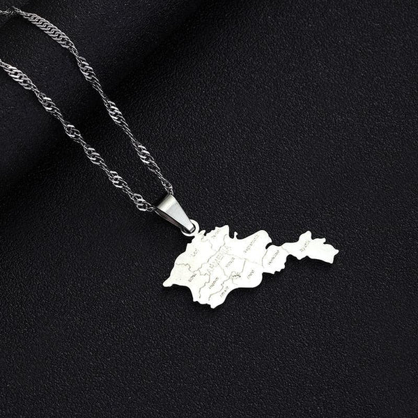 Armenia Flag Map Necklace Collection