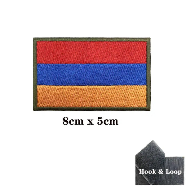 Armenia Flag Patch - Iron On/Hook & Loop Patch