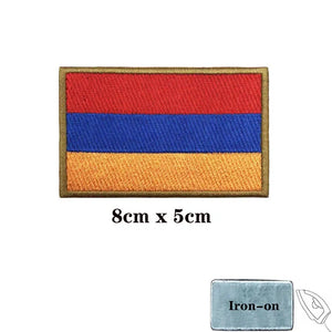 Armenia Flag Patch - Iron On/Hook & Loop Patch