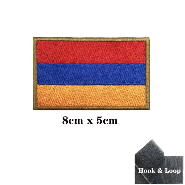 Armenia Flag Patch - Iron On/Hook & Loop Patch