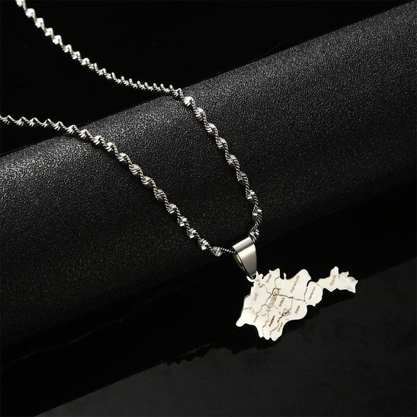 Armenia Map Necklace