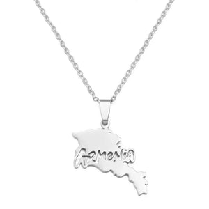 Armenia Map Necklace