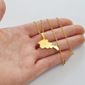 Armenia Map Necklace