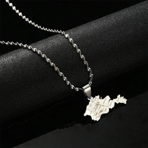 Armenia Map Necklace