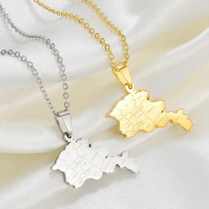 Armenia Map Necklace