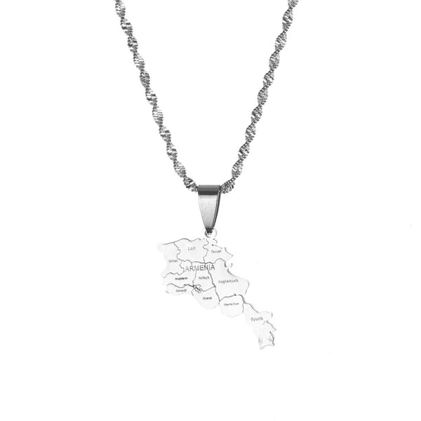 Armenia Map Necklace