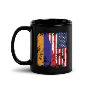 Armenia USA Flag - Half American Mug