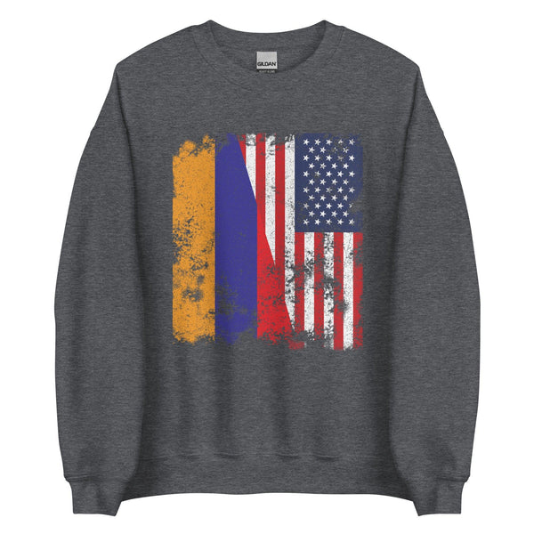 Armenia USA Flag - Half American Sweatshirt