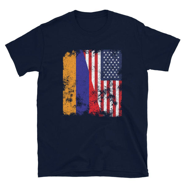 Armenia USA Flag - Half American T-Shirt