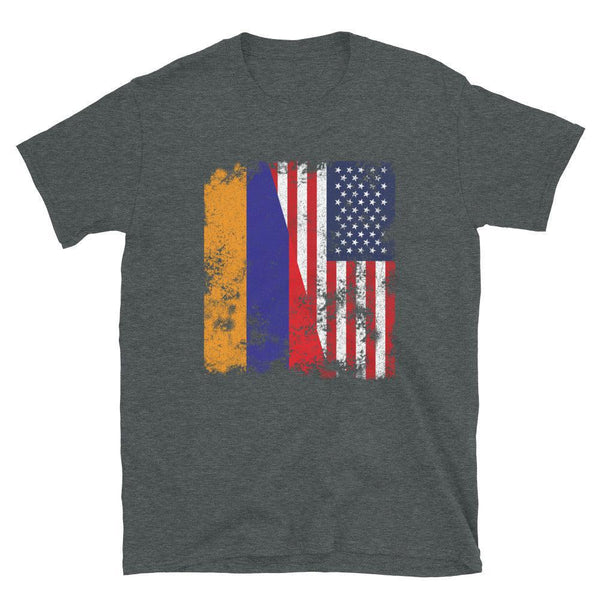 Armenia USA Flag - Half American T-Shirt