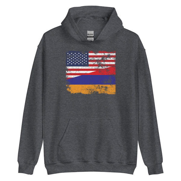 Armenia USA Flag Hoodie