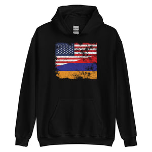 Armenia USA Flag Hoodie