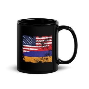 Armenia USA Flag Mug