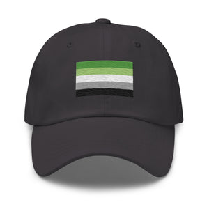 Aromantic Flag Cap - Adjustable Embroidered LGBT+ Dad Hat