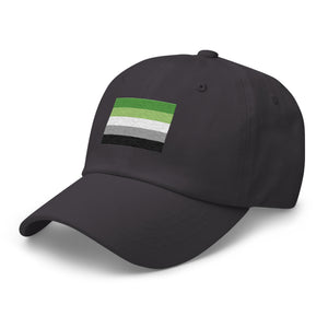 Aromantic Flag Cap - Adjustable Embroidered LGBT+ Dad Hat