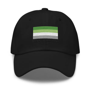 Aromantic Flag Cap - Adjustable Embroidered LGBT+ Dad Hat