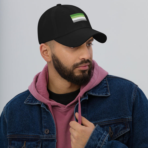 Aromantic Flag Cap - Adjustable Embroidered LGBT+ Dad Hat
