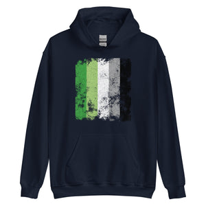 Aromantic Flag - Distressed LGBTQIA2S+ Hoodie