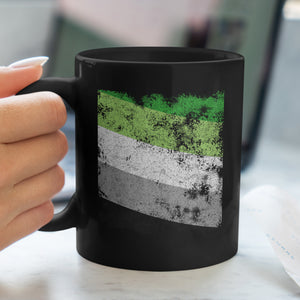 Cờ Aromantic - Cốc LGBT+ cũ kỹ