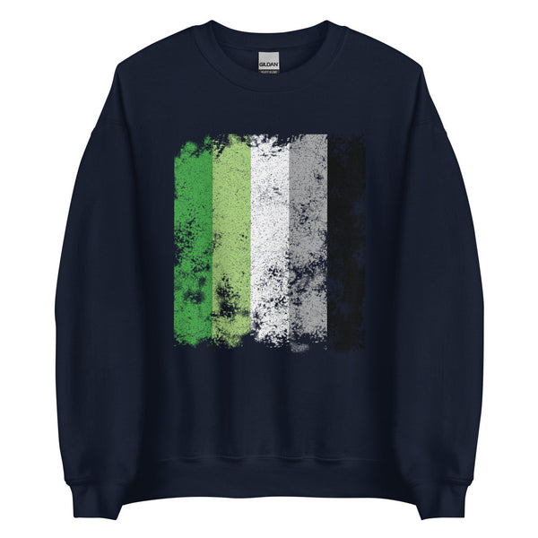 Aromantic Flag - Distressed LGBTQIA2S+ Sweatshirt