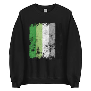 Aromantic Flag - Distressed LGBTQIA2S+ Sweatshirt