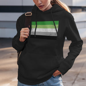 Aromantic Flag - LGBT+ Hoodie