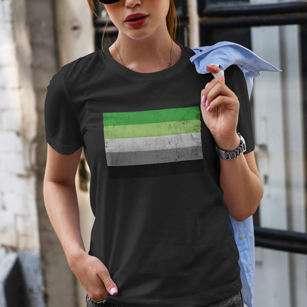 Aromantic Flag - LGBT+ T-Shirt