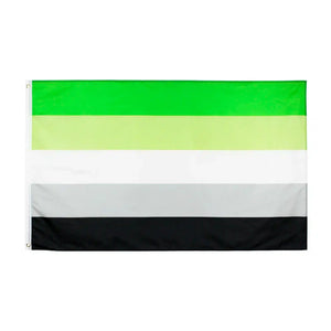 Aromantic Pride Flag - 90x150cm(3x5ft) - 60x90cm(2x3ft) - LGBTQIA2S+