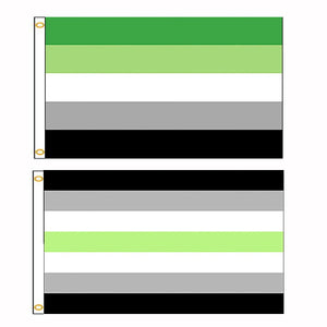 Aromantic and Agender Pride Flags - 90x150cm(3x5ft) - 60x90cm(2x3ft) - LGBTQ+