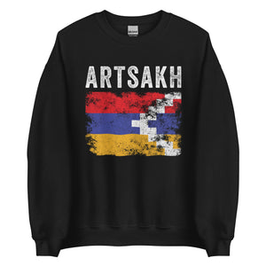 Artsakh Flag Distressed - Artsakhi Flag Sweatshirt