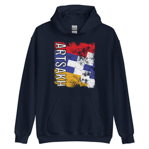 Artsakh Flag Distressed Hoodie