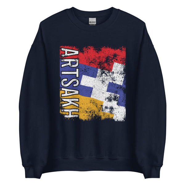 Artsakh Flag Distressed Sweatshirt