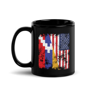 Artsakh USA Flag - Half American Mug